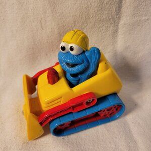 Vintage Sesame Street Cookie Monster Bulldozer  -- ITEM #1600